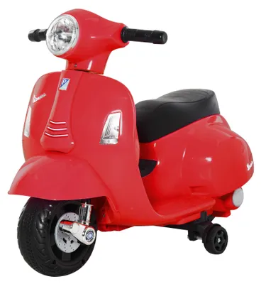 Produktbild von HOMCOM VESPA Elektromotorrad Kindermotorrad Elektrofahrzeuge 3 bis 6 Jahren Rot