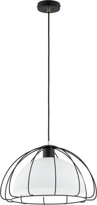 Zdjęcie produktu dla Lampa wisząca NERSY czarno-złota 1xE27x15W metal wym:85x40x40cm IP20 Alfa