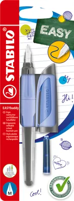 Produktbild von STABILO EASYbuddy, Blau, Kartuschenfüllsystem, Blau, Rechtshändig, 22 mm, 90 mm