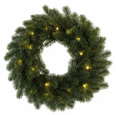 Produktbild von Weihnachtskranz 20 LED 6h Timer Batterie Ø40cm