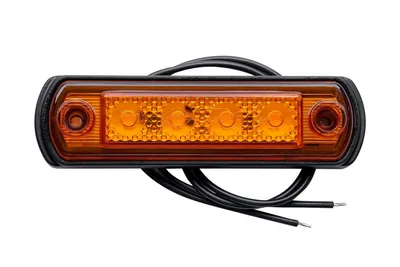 Produktbild von LED Umrissleuchte E9 Begrenzungsleuchte Seitenleuchte gelb für LKW PKW Anhänger, Trailer, Wohnwagen usw.