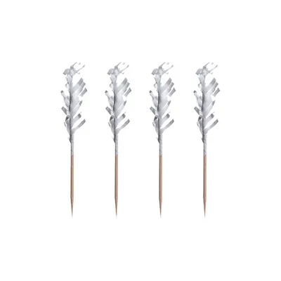 Image de Papstar Deko Picker Partypicker Frills blanc 6.8cm 1000 pièces
