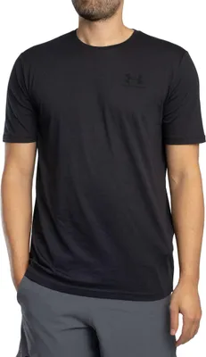 Produktbild von Under Armour Locker sitzendes T-Shirt mit Logo auf der linken Brust, Schwarz XXL