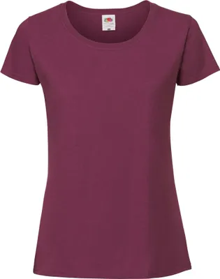 Immagine prodotto di T-shirt Fruit Of The Ladies, aderente RW5975 (M) (Borgogna)