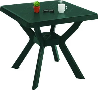 Immagine prodotto di Normandy - Tavolo da Esterno, 79x79x72h cm Verde, 4 Posti Italy