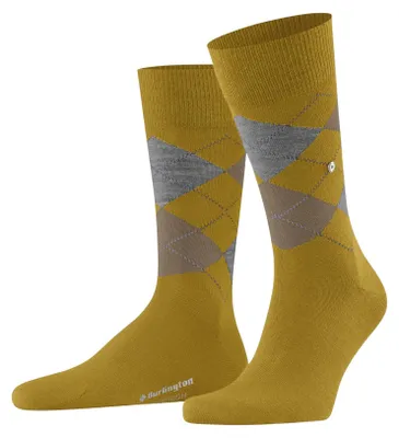 Produktbild von Burlington Herren Socken Edinburgh M So Wolle gemustert 1 Paar, Gelb Curry 1590,