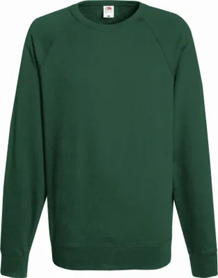 Produktbild von Raglan Sweater | Fruit of the Loom (FOL62138), Farbe:bottle green, Größe:M