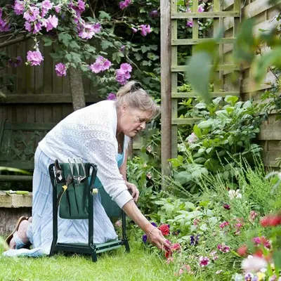 Immagine prodotto di Panca da giardino pieghevole per lavorare in ginocchio e panca da giardino pieghevole