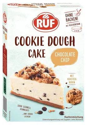 Produktbild von RUF Cookie Dough Cake Chocolate Chip Backmischung