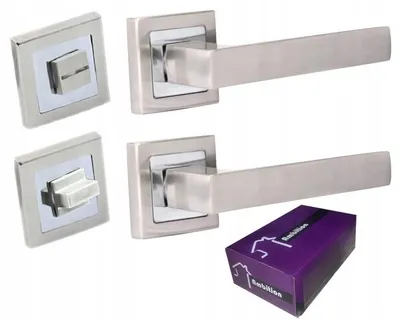 Produktbild von Steelfence Tenorio Innentürgriff WC Nickel Chrom Rosetten