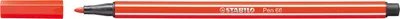 Image de STABILO 68/40 Fasermaler Pen 68 rot, 10 St.
