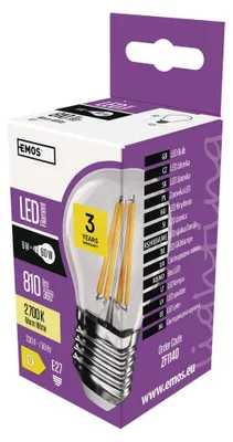 LED Lampe Filament Mini Globe / E27 / 6 W (60 W) / 810 lm / Warmweiß