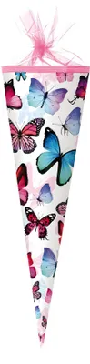 Produktbild von Nestler Schultüte Schmetterling rund 50cm