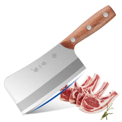 Chinesisches Hackmesser, Edelstahl, Holzgriff, 30,5 cm, 0,42 kg