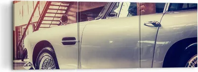 Produktbild von Bild auf Leinwand - Leinwandbild - Autogarage - 120x40cm - Wand Bild - Wanddeko - Wandbilder - Leinwanddruck - Bilder - Kunstdruck - Wanddekoration - Leinwand bilder - Wandkunst - CA120x40-3888