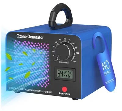 Zdjęcie produktu dla Generator ozonu przemysłowy, 65 mg/h, z timerem i regulacją temperatury. Wysokowydajny generator ozonu, kolor niebieski