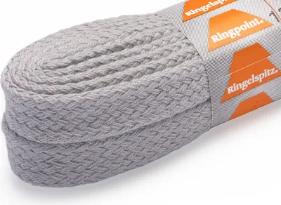 Produktbild von RINGELSPITZ - Flach Sport Schnürsenkel – Robust und Stylisch - 100 cm, hellgrau