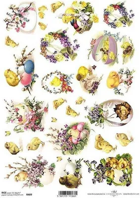Produktbild von ITD Reispapier Decoupage Bastelpapier Softpapier Serviettentechnik, Hühner R489