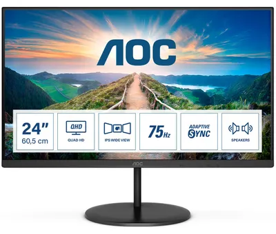 Produktbild von Q24V4EA (60 cm (24 Zoll), schwarz, QHD, 75 Hz, IPS)
