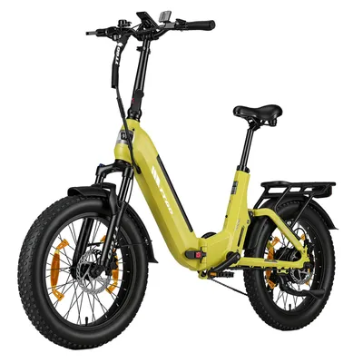 Produktbild von TTGO F7 E-Bike 20 Zoll Elektro Fully 48V 15Ah Akku 250W Drehmomentsensor Vollfederung Shimano 7-Gang Hydraulische Scheibenbremsen Senfgelb
