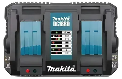 Zdjęcie produktu dla Szybka ładowarka Makita DC18RD 18V LXT podwójna do BL1830 BL1840 BL18650B BL1890B