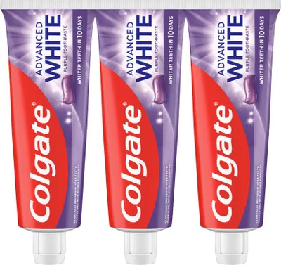 Produktbild von Advanced White Purple Trio Zahnpasta 3 x 75 ml