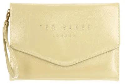 Produktbild von Ted Baker Clutch Handgelenktasche Crinkie Crinkle Icon Pouch Yellow dunkelgelb