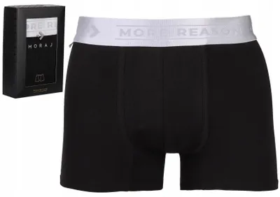 Obrázok produktu pre Pánske boxerky – spodné prádlo, veľkosť M – 1 kus bavlnených boxeriek – čierne pánske boxerky