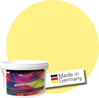 Produktbild von WALLCOVER Wandfarbe Gelb Hochdeckend Klasse 1 Matt 5L für 40 m²