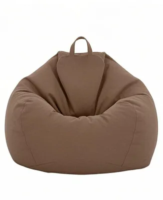 Produktbild von Klassischer Sitzsack für drinnen und draußen, mit Bezug für Erwachsene und Kinder(Dunkelbraun)