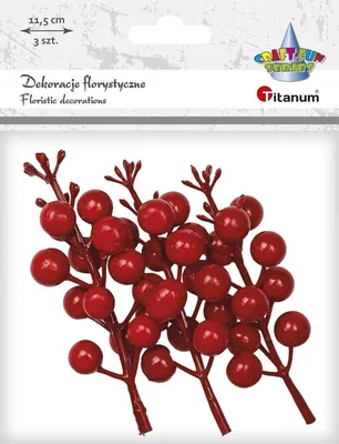 Produktbild von Blumenschmuck Weinrebenzweig rot Titanum
