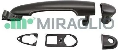 Produktbild von MIRAGLIO 80.923.02 Türgriff Vorne oder Hinten für RENAULT Clio III Schrägheck (BR0/1, CR0/1) Schwarz