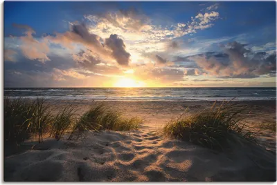 Produktbild von ARTland Leinwandbild Ostseestrand Größe: 60x40 cm