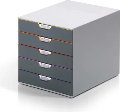 Produktbild von DURABLE szuflada VARICOLOR 5 przegródek etykiety wielokolorowe