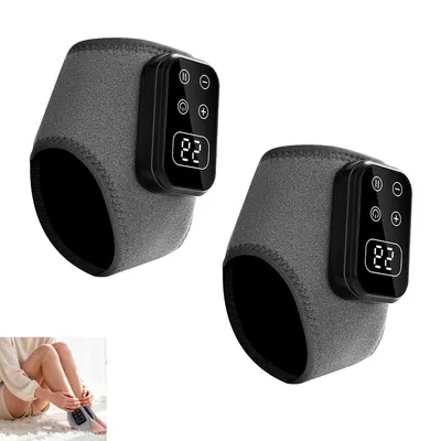 Produktbild von Knöchelmassagegerät, beheizbare Knöchelbandage mit Vibration und Wärmefunktion, 4 Tasten Display, Paar, Wärmepflaster für Gelenke
