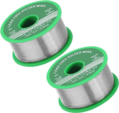 Produktbild von 6 Stücke Lötzinn 0.8mm, Lötzinn Bleifrei mit Kolophonium kern, Lötzinn mit Flussmittel 20g, Solder Wire, Lötdraht für die Reparatur und den Heimwerker von Elektronischen Elektrischen Lötkomponenten