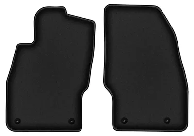 Image de Tapis avant en moquette pour Opel Corsa D 2006-2015 (à hayon) – 2 pièces, noirs, sur mesure – Wielganizator DURBAN
