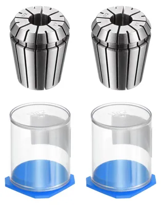 Productafbeelding van 2 stuks ER32 veer voor spindel 1/2 inch spindel 0,008 hoge precisie 65 Mn verenstaal voor CNC-freesmachine draaimachine graveren