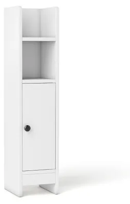Produktbild von Schmaler Badezimmerschrank mit Regalböden und verstellbarem Stauraum