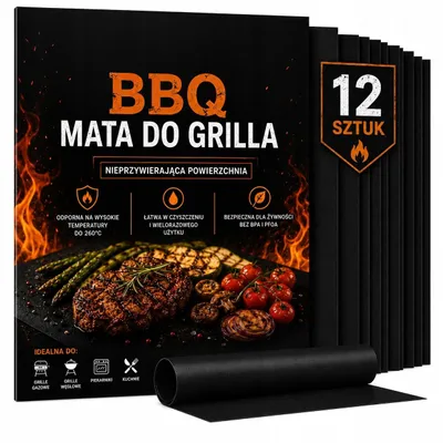 Zdjęcie produktu dla Mata Teflonowa Do Grilla – Mata Grillowa Wielorazowa – Nieprzywierająca – Do Piekarnika