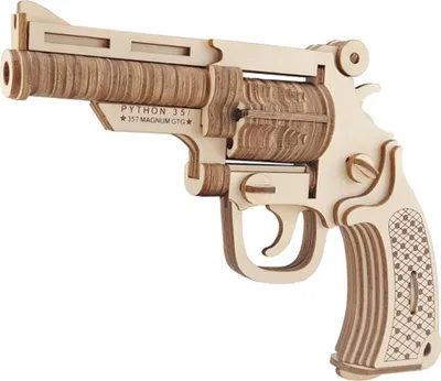 Obrázok produktu pre Woodcraft Drevené 3D puzzle Revolver M19