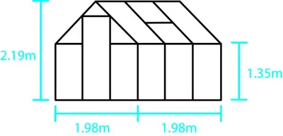 Produktbild von Halls Gewächshaus Qube