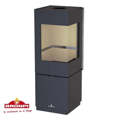Obrázek produktu pro Krbová kamna BRONPI BOMBAY-E, 7 kW, černá