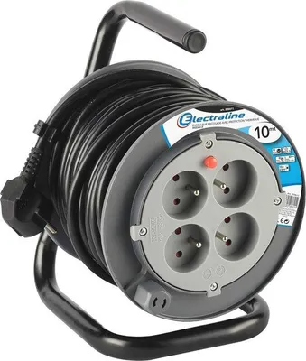 Obrázek produktu pro Elektrický prodlužovací kabel 10 m, 4 zásuvky, 16 A, kabelový buben