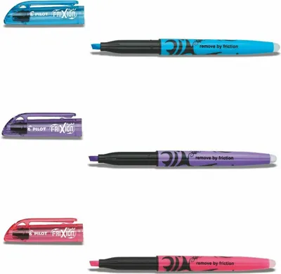 Produktbild von Pilot Frixion Light Textmarker - 3er-Set blau, violett, pink