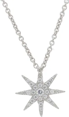 Produktbild von JuwelmaLux Collier Stern 925/000 Sterling Silber mit synth. Zirkonia JL10-05-2567
