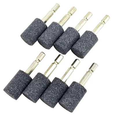 Produktbild von 8-teiliges Zylinder-Schleifstein-Set - 1/4-Sechskantschaft, Schleifspitze für rotierende Werkzeuge (20 mm)