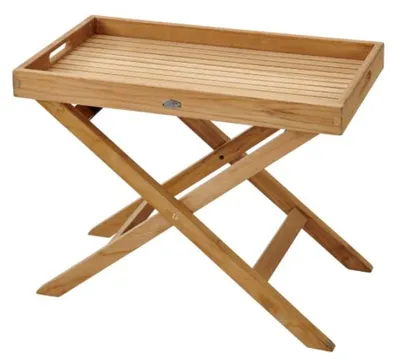 Produktbild von Tabletttisch Turin 40 x 53 x 70 cm Teakholz Natur