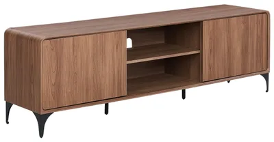 Obrázek produktu pro BELIANI TV stolek MDF moderní skříňka s otvorem pro kabely obývací pokoj