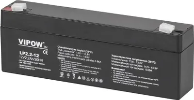 Obrázek produktu pro Vipow BAT0220 Gelový akumulátor 12 V, 2.2 Ah